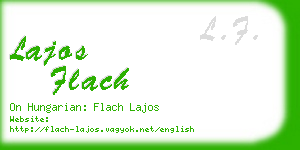 lajos flach business card